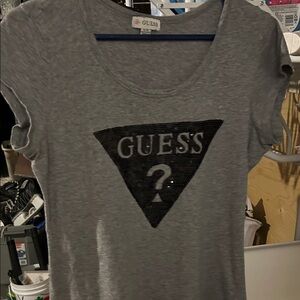 GUESS Charcoal Logo Tee
